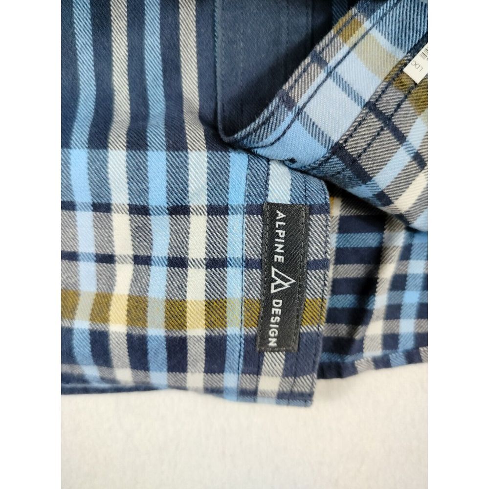 Alpine Design Shirt Mens Large Multicolor Flannel Plaid Gorpcore Cottagecore‎ - Picture 4 of 11